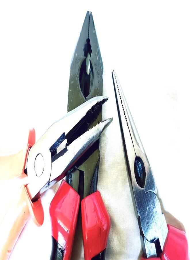 SNE multipurpose three diffrent type plier set 8 Inch Combination Plier 7 Inch Long Nose 8 inch Bent Circlip Plier - Image 5
